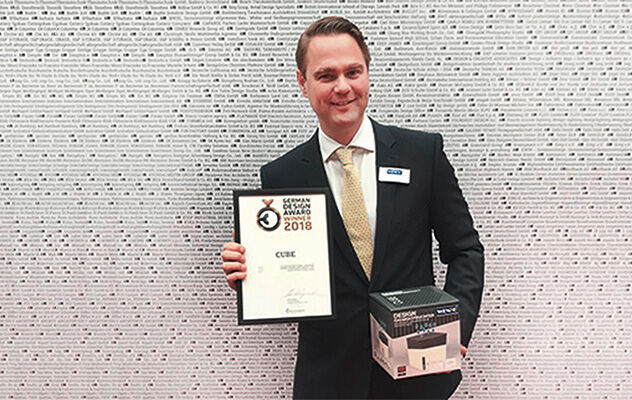 Niklas Köllner der Auszeichnung des German Design Awards Niklas Köllner der Auszeichnung des German Design Awards