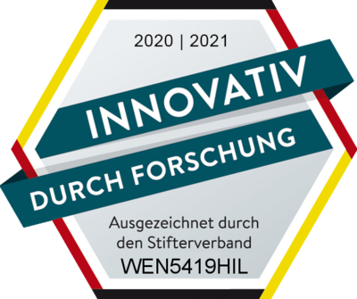 [Translate to Englisch:] Das Gütesiegel des Stifterverbands für 2020 und 2021