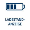 WENKO BAD Ladestandanzeige Icon Ein blau-weißes Icon für die Ladestandanzeige der LED Duschstange