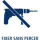WENKO BAD Befestigen ohne Bohren Icon Ein blau-weißes Icon für das Befestigen ohne Bohren der LED Duschstange