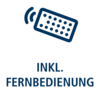WENKO BAD inkl. Fernbedienung Icon Ein blau-weißes Icon für die enthaltene Fernbedienung der LED Duschstange