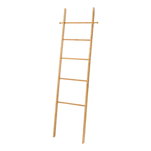 Die Handtuchleiter Bahari ist aus hochwertigem Bambus gefertigt, welcher hart und widerstandsfähig ist.