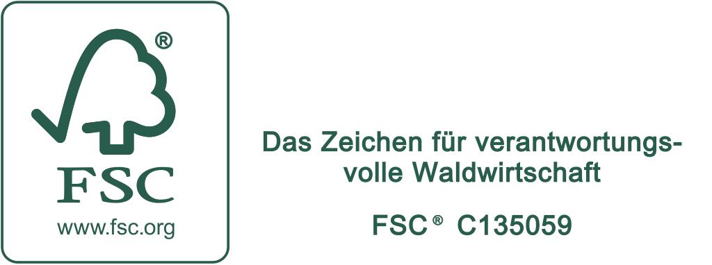 [Translate to Englisch:] Das FSC Siegel als Zeichen für Verantwortung